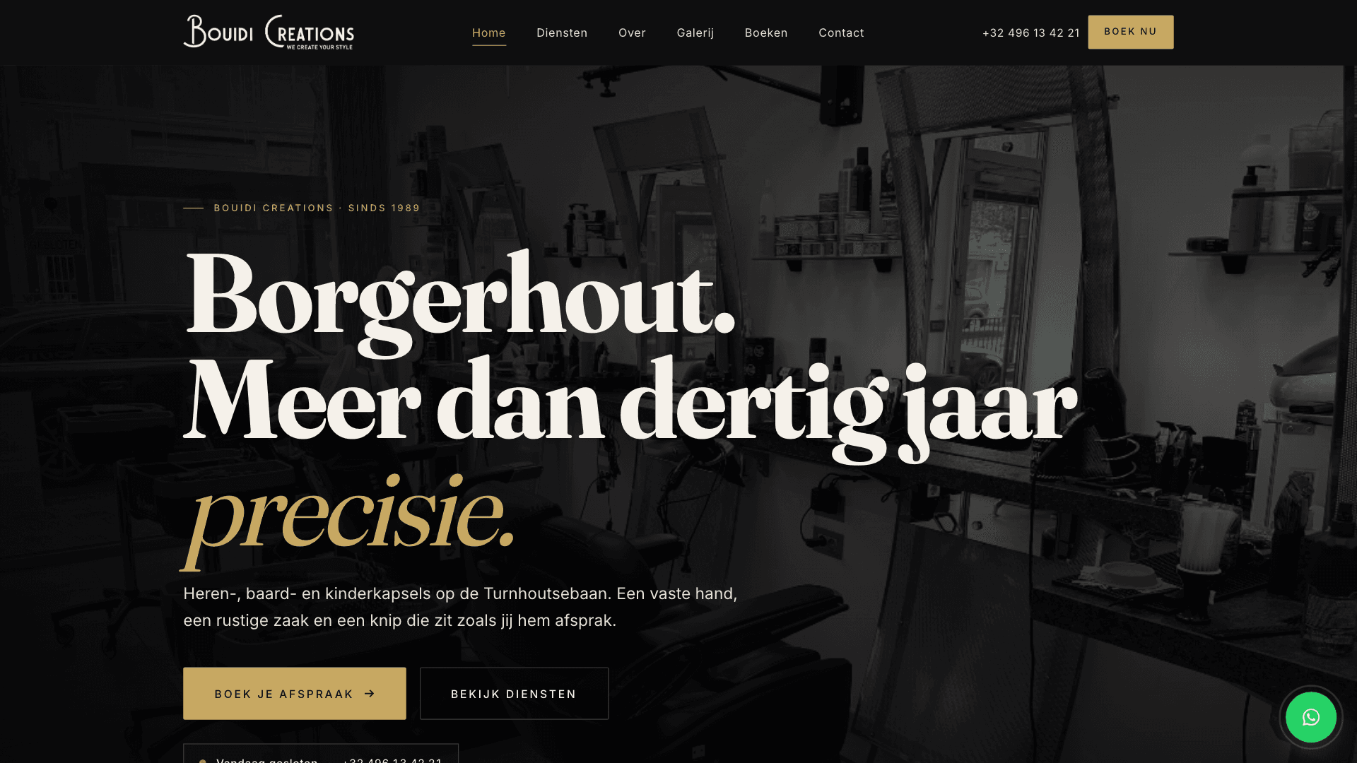 Bouidi Creations: website preview