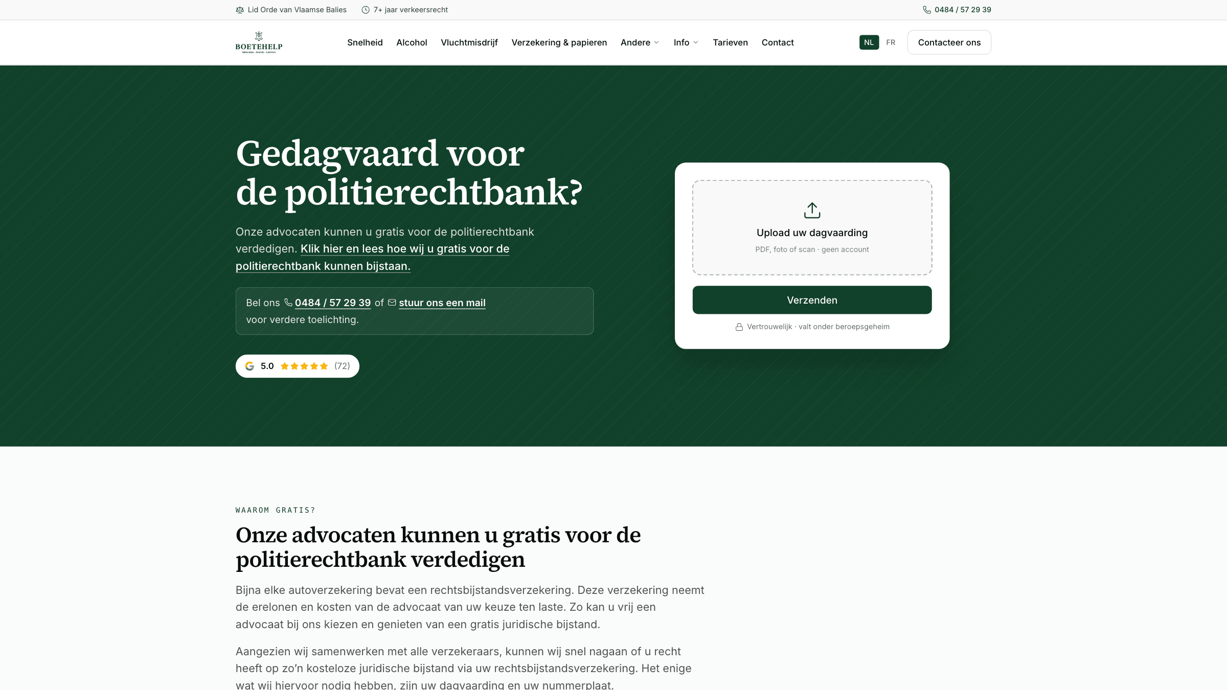 Boetehelp.be: website preview