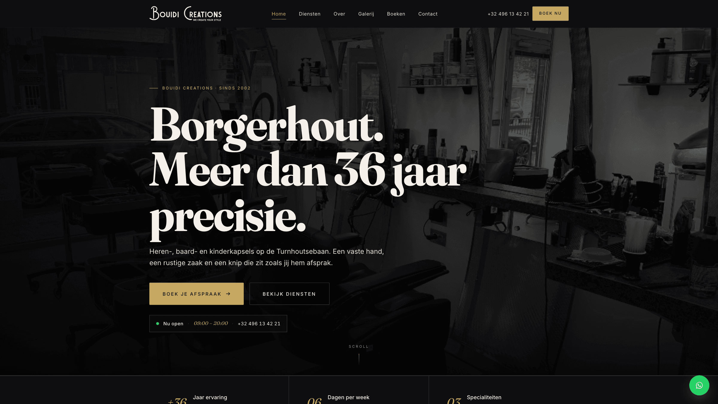 Bouidi Creations: website preview
